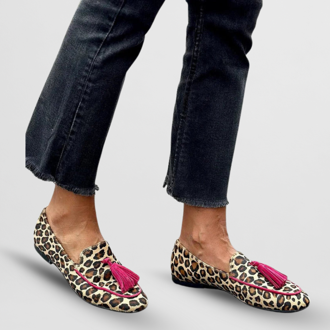Mila™ | Fringe-Trimmed Slide Sandals