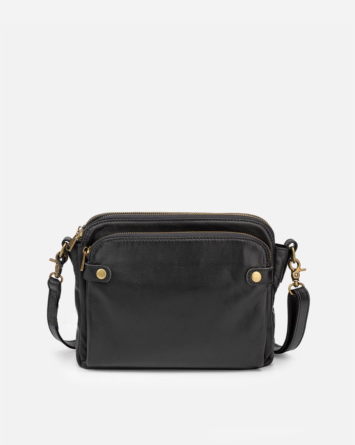 Freja – Women's 3-Layer Leather Crossbody Bag