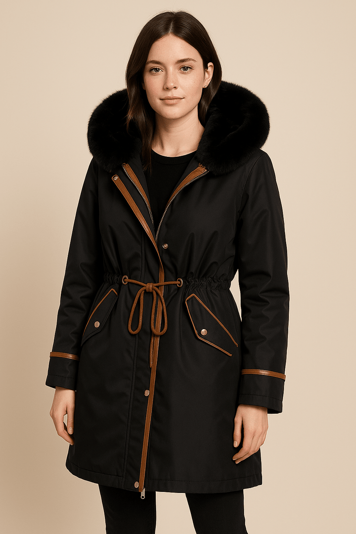 Holla – Women’s Quilted Lining Adjustable Waist Parka Jacket