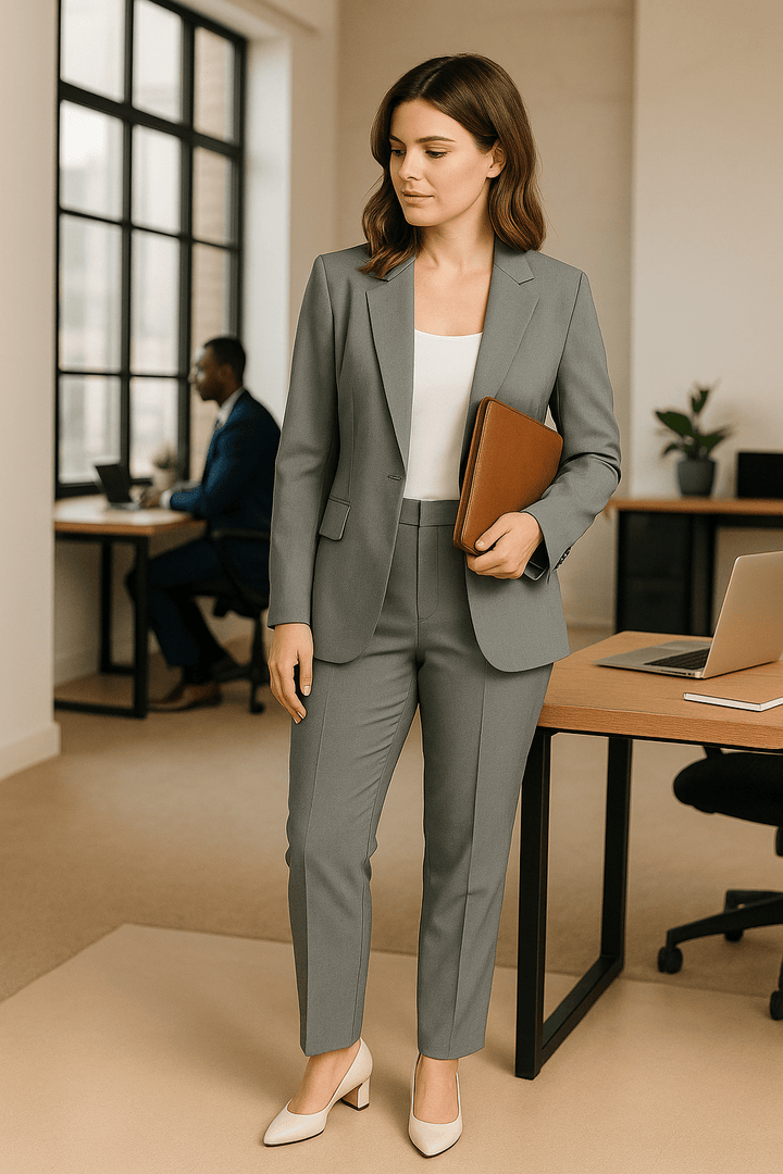 Operah Elegant Two-Piece Blazer and Trouser Set