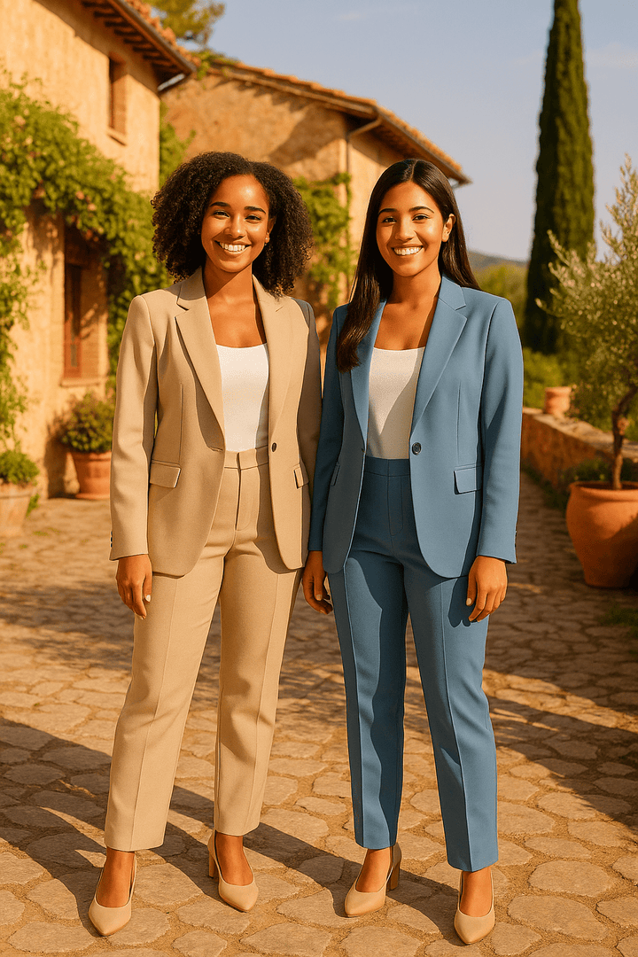 Operah Elegant Two-Piece Blazer and Trouser Set