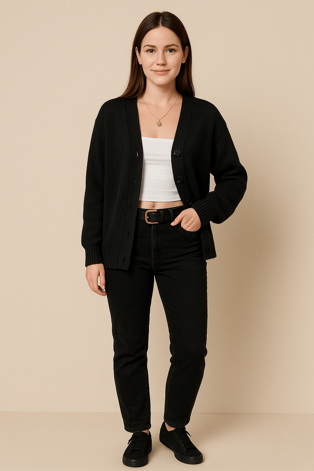 Salla – Women’s Hooded Wool Blend Knit Vest with Button Front
