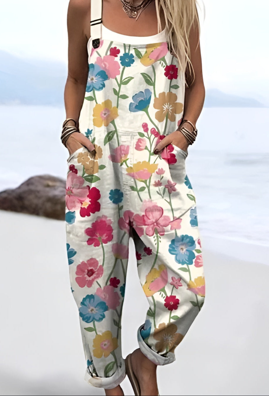 Solveig™ | Meadow Breeze Summer Dungarees