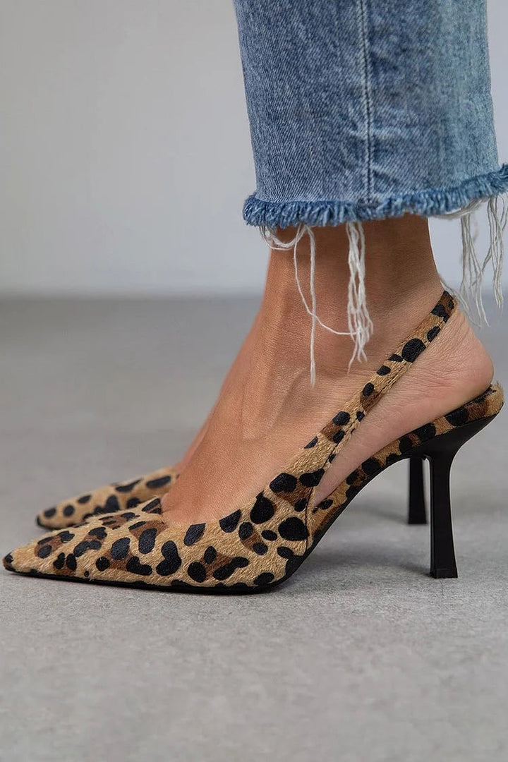 Claw-Accent Elegant Heels | Noir Edge Collection