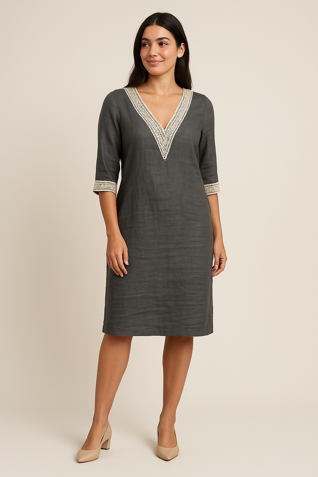 Morven – Tailored Long-Sleeve Top in Soft Breathable Fabric