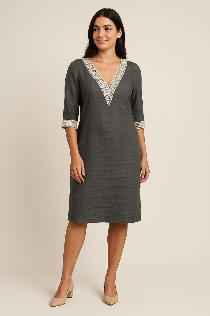 Morven – Tailored Long-Sleeve Top in Soft Breathable Fabric