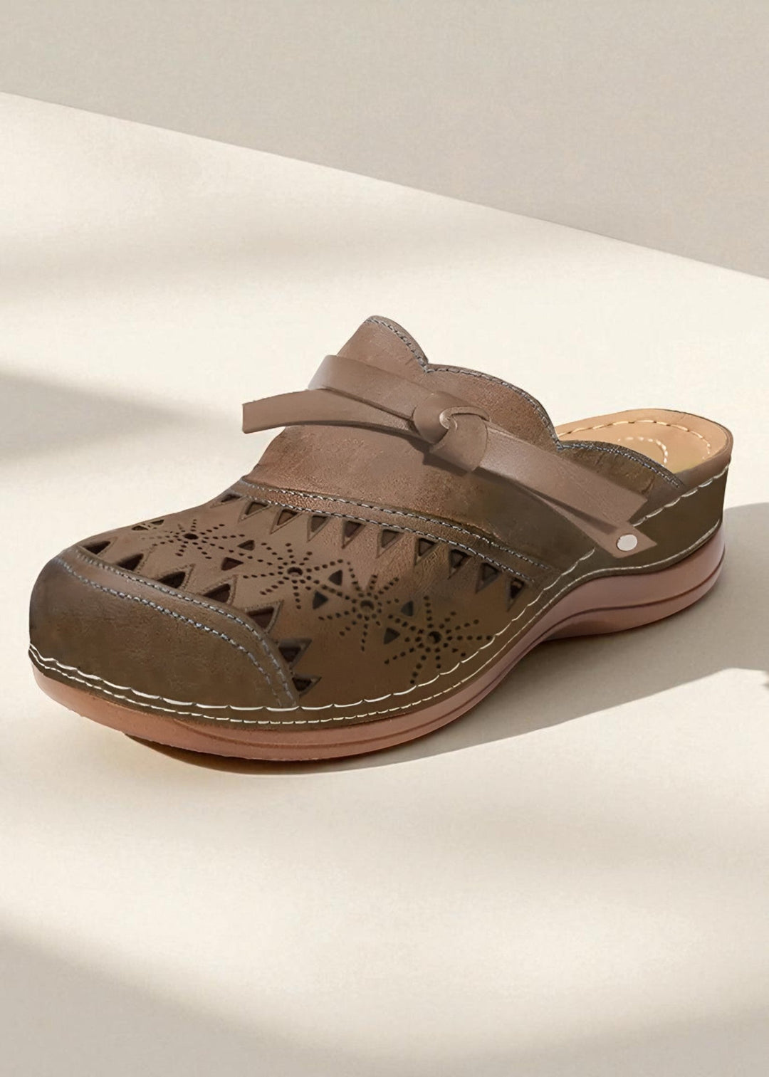 Celine – Comfort Slip-On Mules with Cut-Out Detail