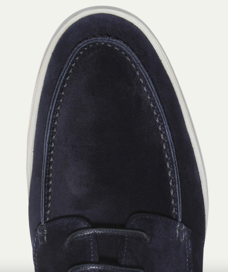 Álvaro – Men's Suede Moccasin Loafers with Lace-Up Finish