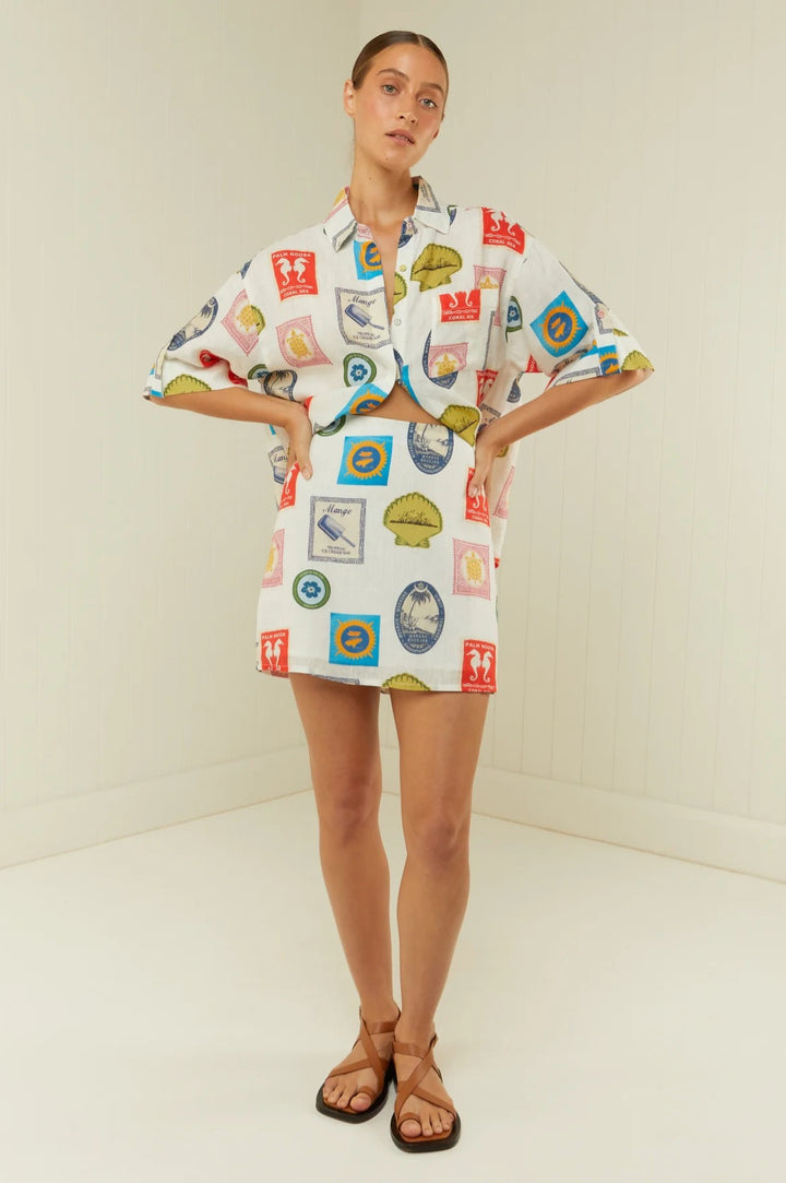 Elegant Spray Skirt Set
