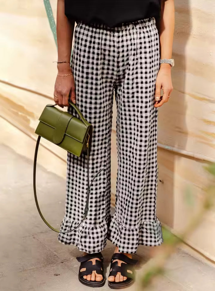 THE MONTRÉAL RUFFLE-HEM PANTS