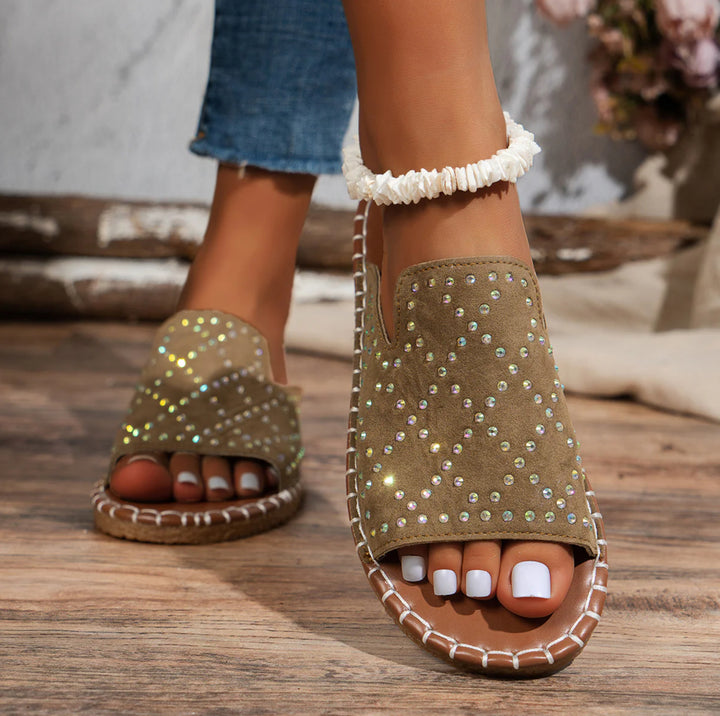 Tavira | Orthopaedic Crystal Stud Sandals