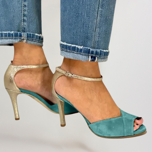 Liv | High-Heeled Peep-Toe Shoes with Secure Fastening
