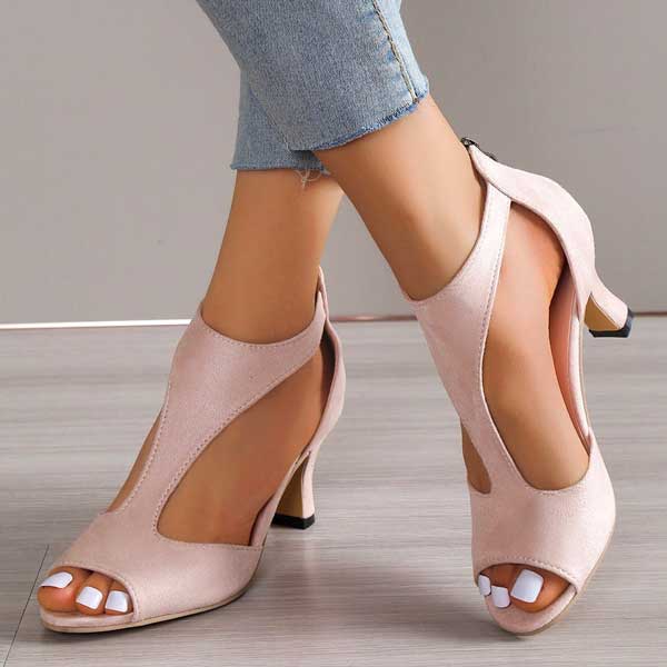 Heidrun™ - Orthopedic Heeled Sandals for Comfort and Style