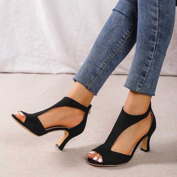 Heidrun™ - Orthopedic Heeled Sandals for Comfort and Style