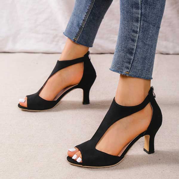 Heidrun™ - Orthopedic Heeled Sandals for Comfort and Style