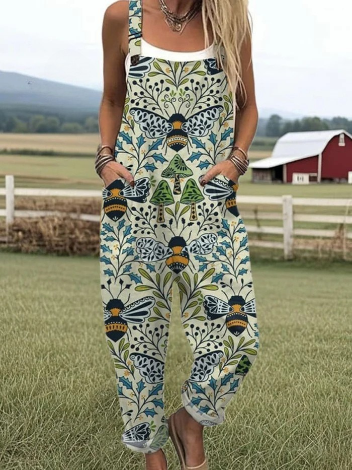 Zerva™ – Creative Cotton Jumpsuit