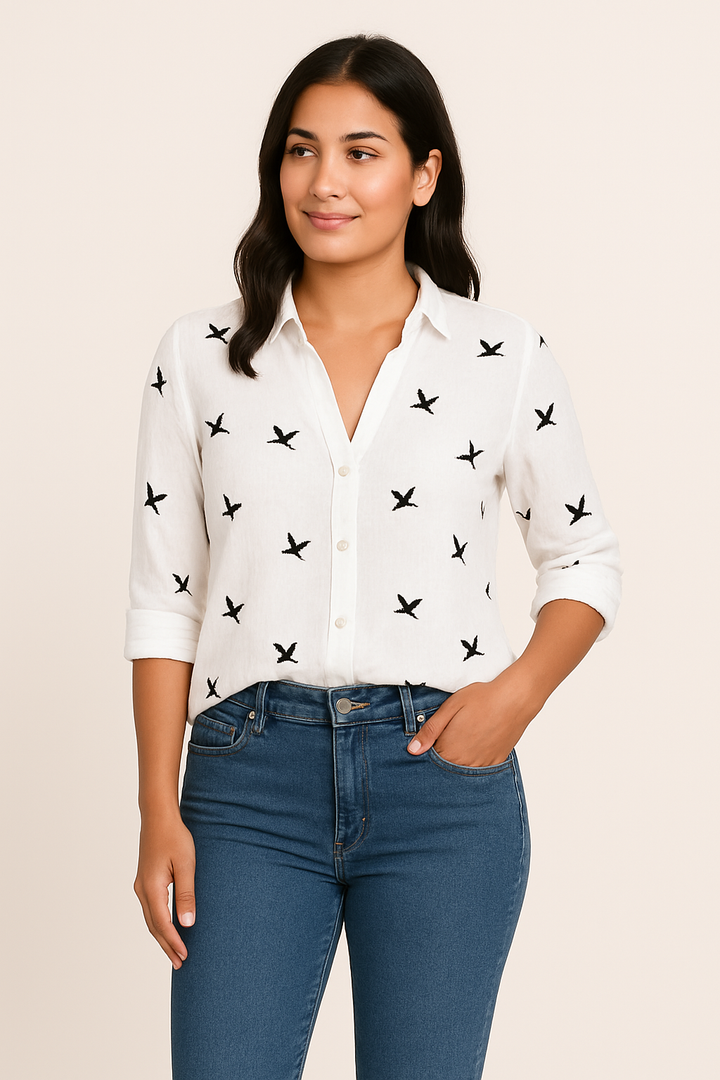 Fionn Women's Blouse – Soft Touch, Tailored Fit, Minimalist Design