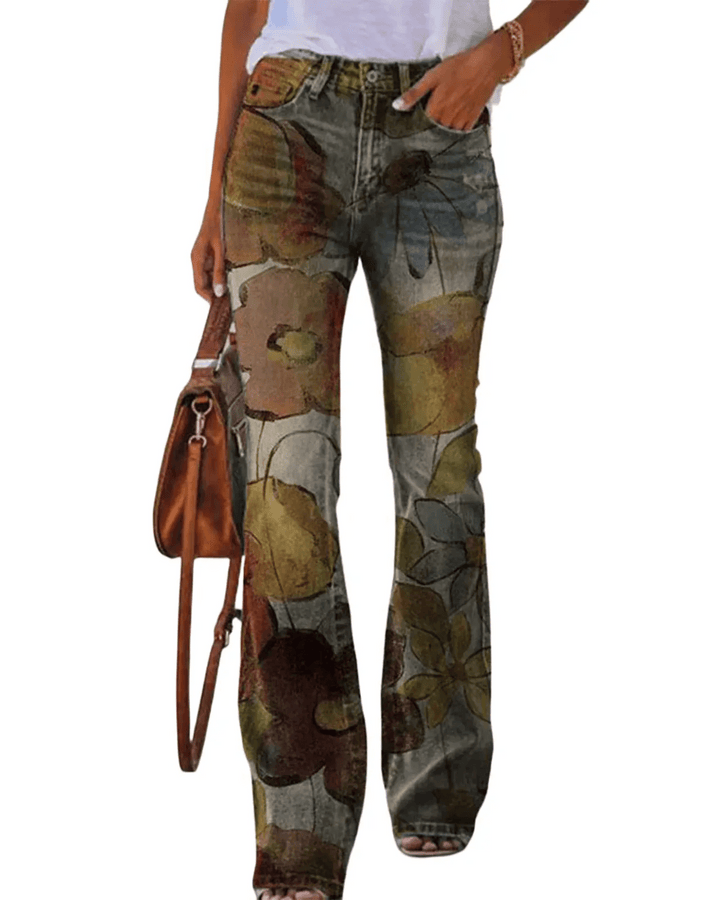 Alice Womens Floral Jeans