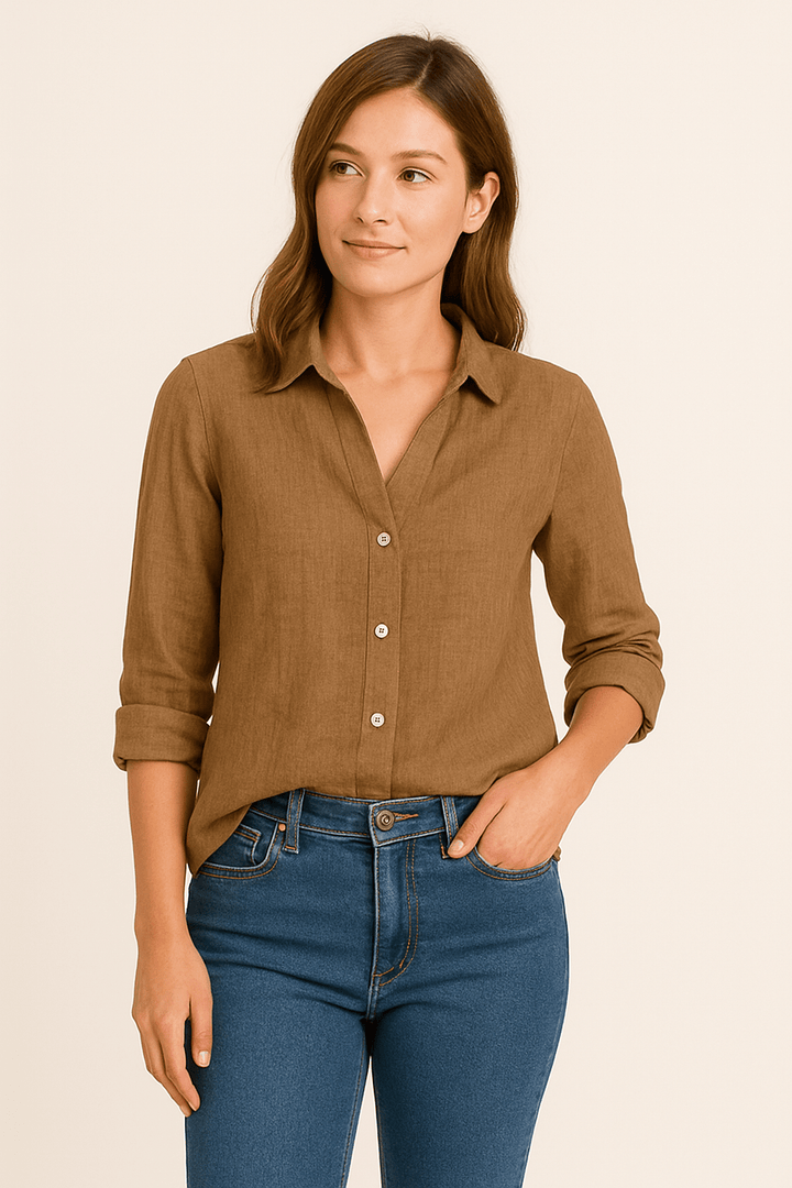Fionn Women's Blouse – Soft Touch, Tailored Fit, Minimalist Design