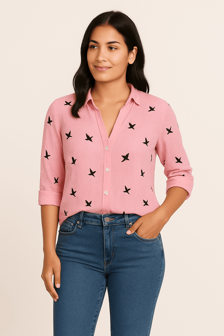 Fionn Women's Blouse – Soft Touch, Tailored Fit, Minimalist Design