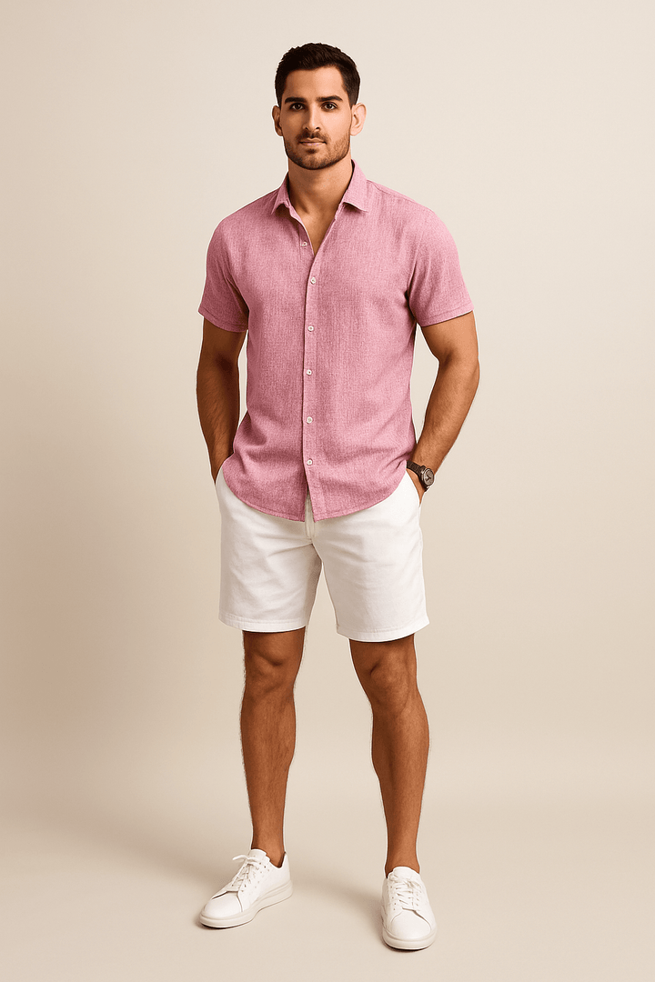 Tom Casual Button-Down Shirt – Short Sleeve