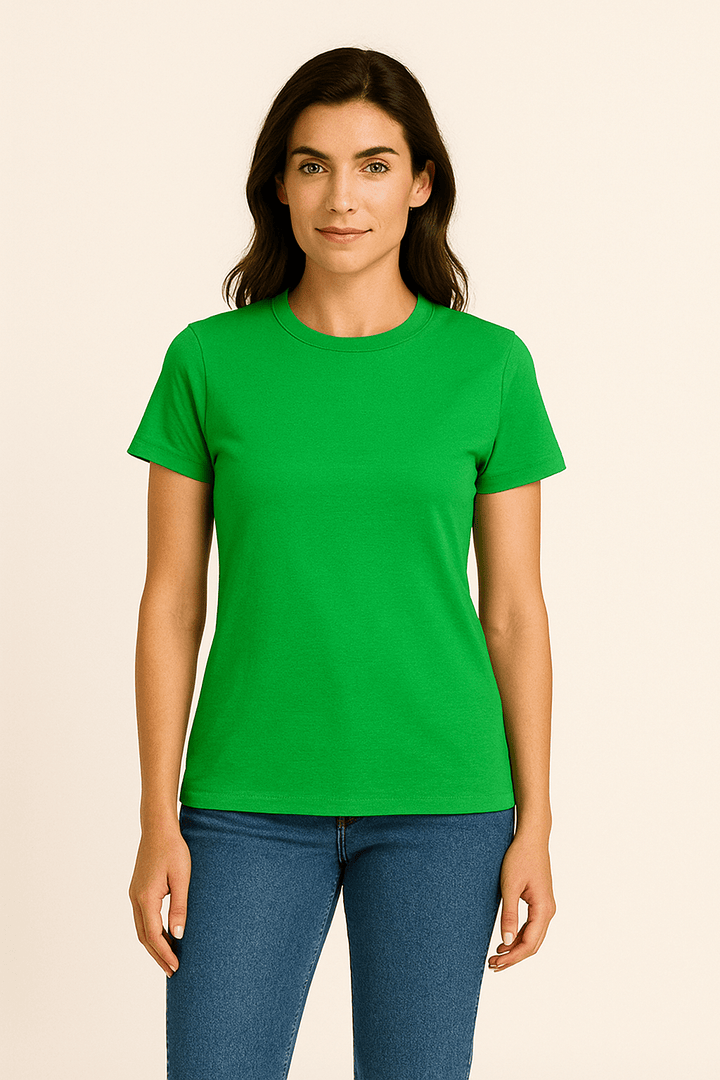 Claire Women's Slim Fit Short Sleeve T-Shirt - 100% Cotton
