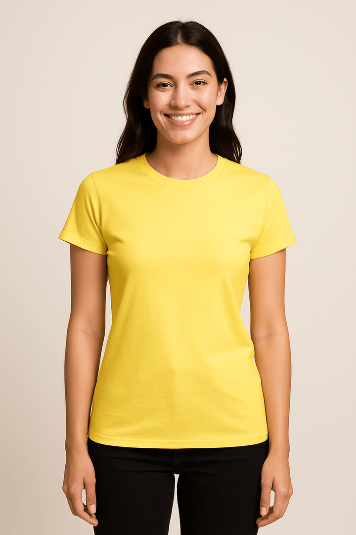Claire Women's Slim Fit Short Sleeve T-Shirt - 100% Cotton
