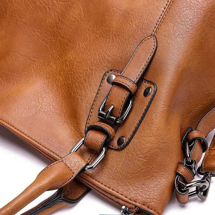 Colette – Women's Structured Synthetic Leather Handbag with Dual Carry Options