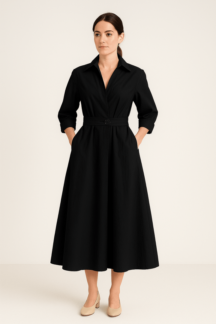 Sarah Women's Cotton Style Shirt Dress
