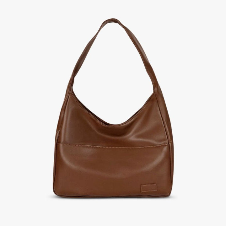 Delphine Women's Faux Leather Tote Bag - Structured Minimalist Design for Everyday Use