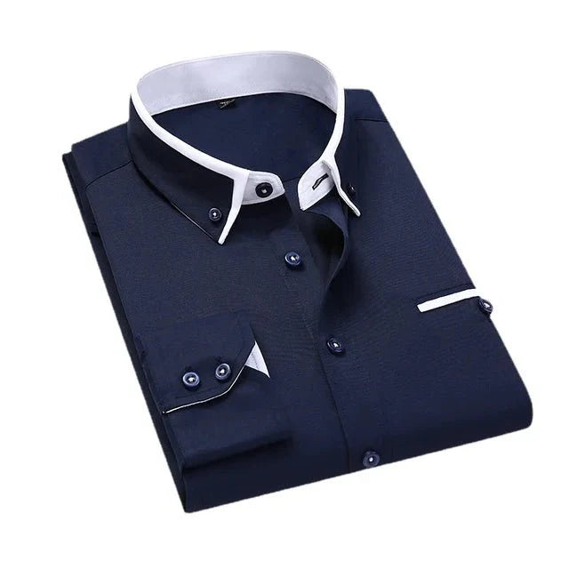Elegant casual long-sleeve shirt for men