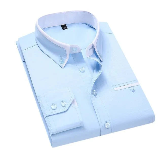 Elegant casual long-sleeve shirt for men