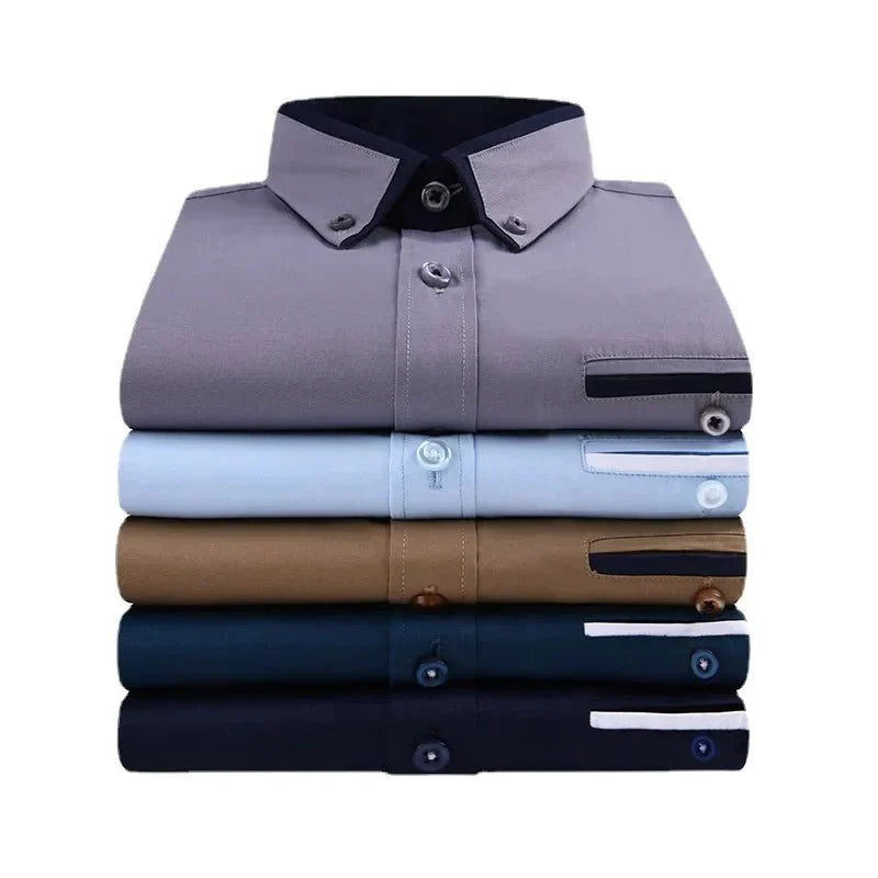 Elegant casual long-sleeve shirt for men