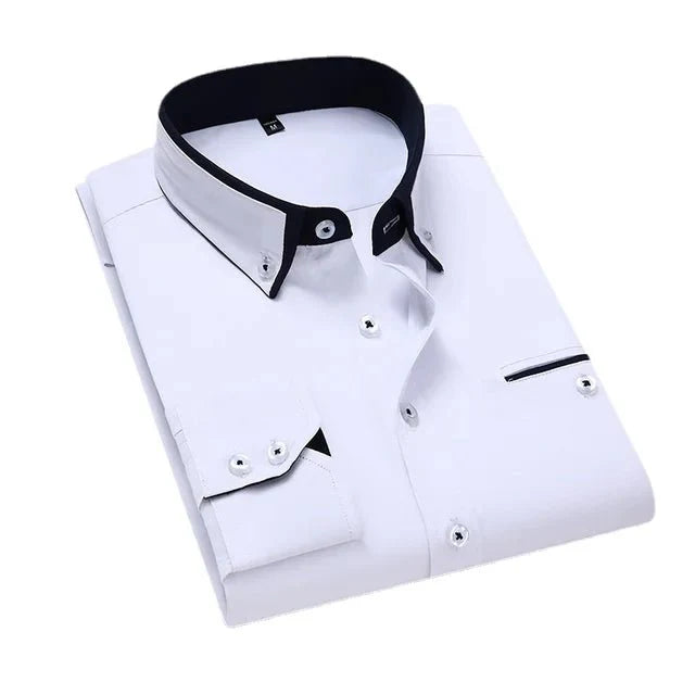 Elegant casual long-sleeve shirt for men