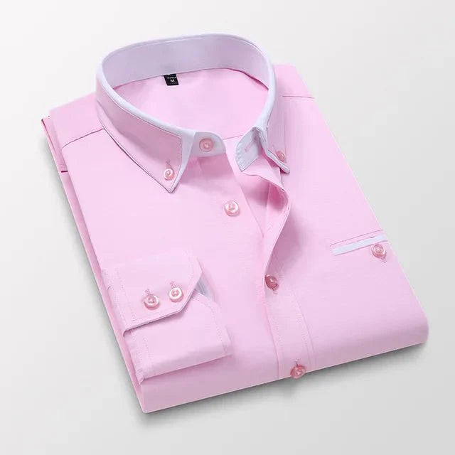 Elegant casual long-sleeve shirt for men