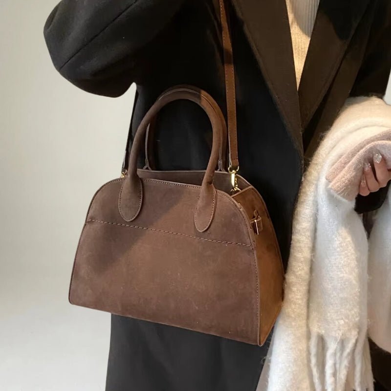 Elise Women's Structured Handbag - Elegant Design with Detachable Shoulder Strap