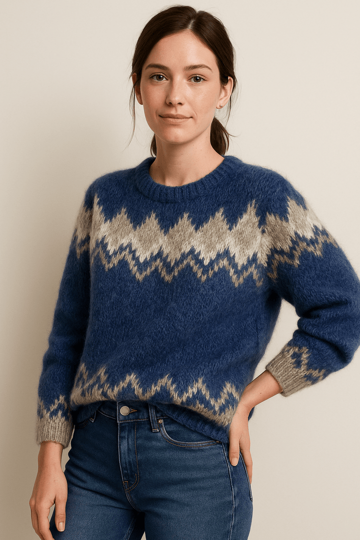 Eliza – Women’s Elegant Round Neck Sweater – Soft Knit