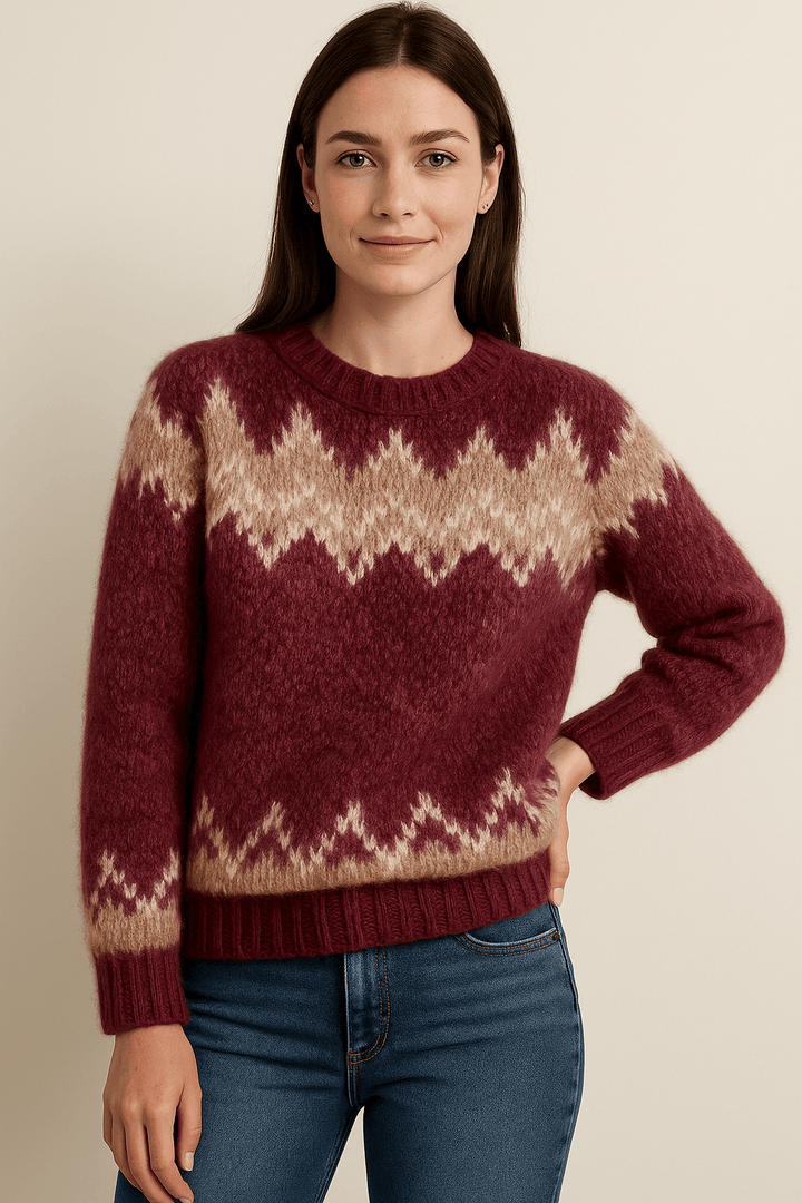 Eliza – Women’s Elegant Round Neck Sweater – Soft Knit