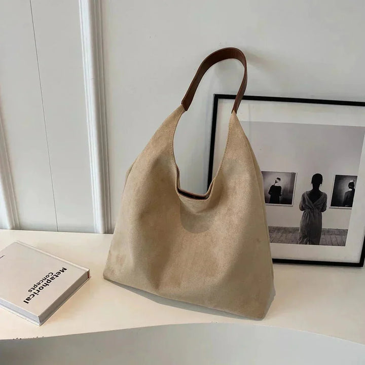 Geneviève Women's Suede Tote Bag - Roomy and Stylish Design