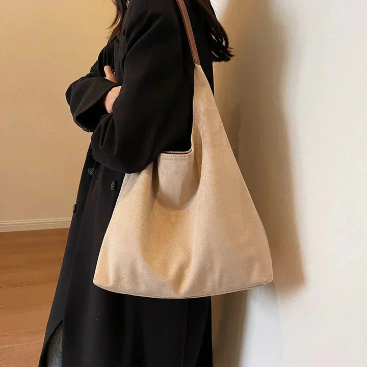 Geneviève Women's Suede Tote Bag - Roomy and Stylish Design