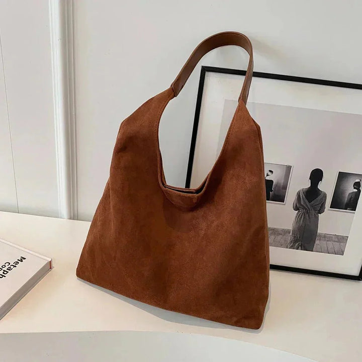 Geneviève Women's Suede Tote Bag - Roomy and Stylish Design