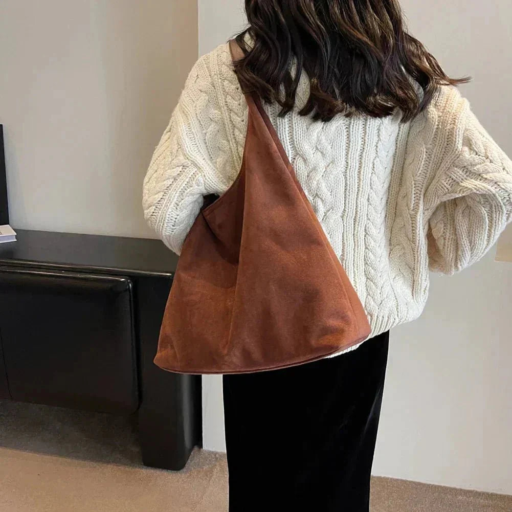 Geneviève Women's Suede Tote Bag - Roomy and Stylish Design