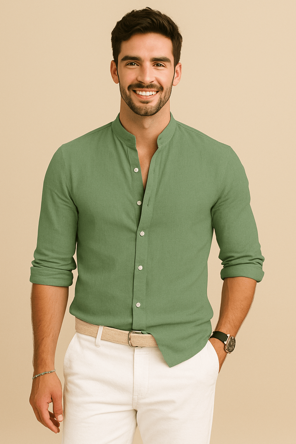 Gerard Lightweight Breathable Casual Linen Button-Up Shirt