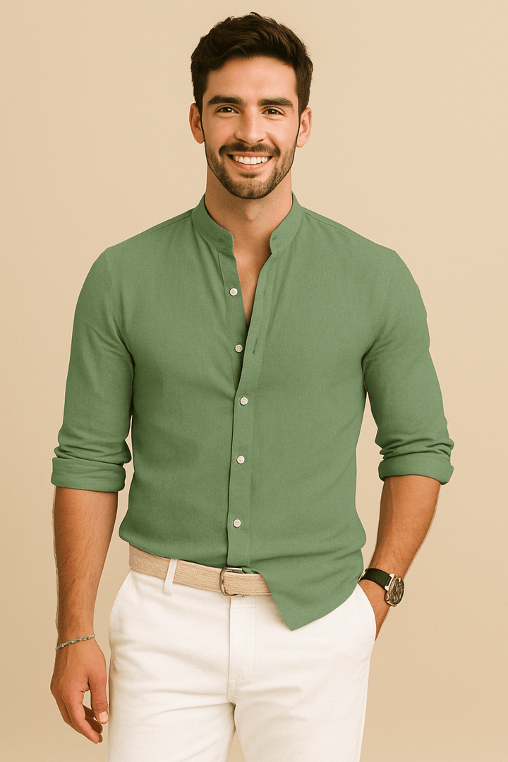 Gerard Lightweight Breathable Casual Linen Button-Up Shirt