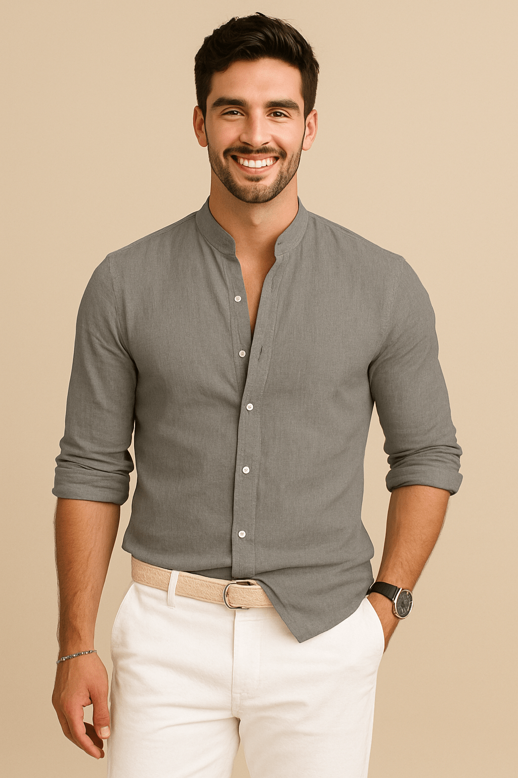 Gerard Lightweight Breathable Casual Linen Button-Up Shirt