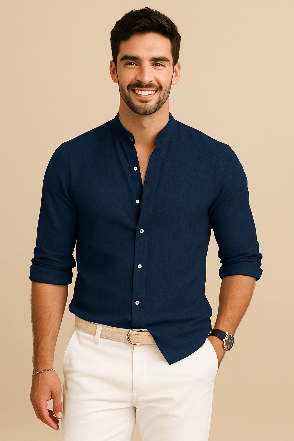 Gerard Lightweight Breathable Casual Linen Button-Up Shirt