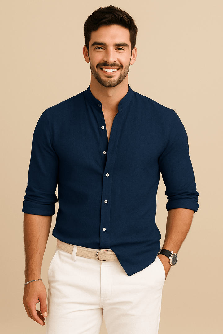 Gerard Lightweight Breathable Casual Linen Button-Up Shirt