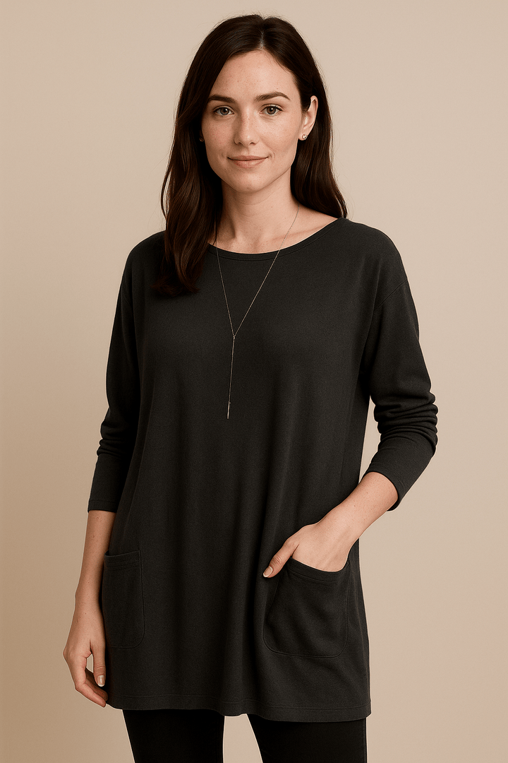 Harper – Women’s Oversized Cotton Tunic Sweater