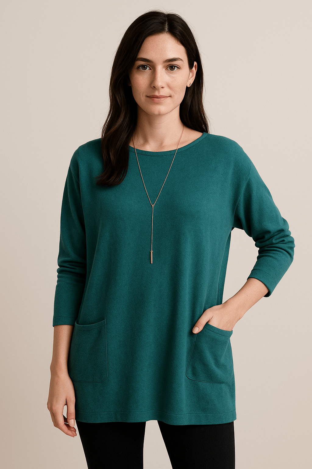 Harper – Women’s Oversized Cotton Tunic Sweater
