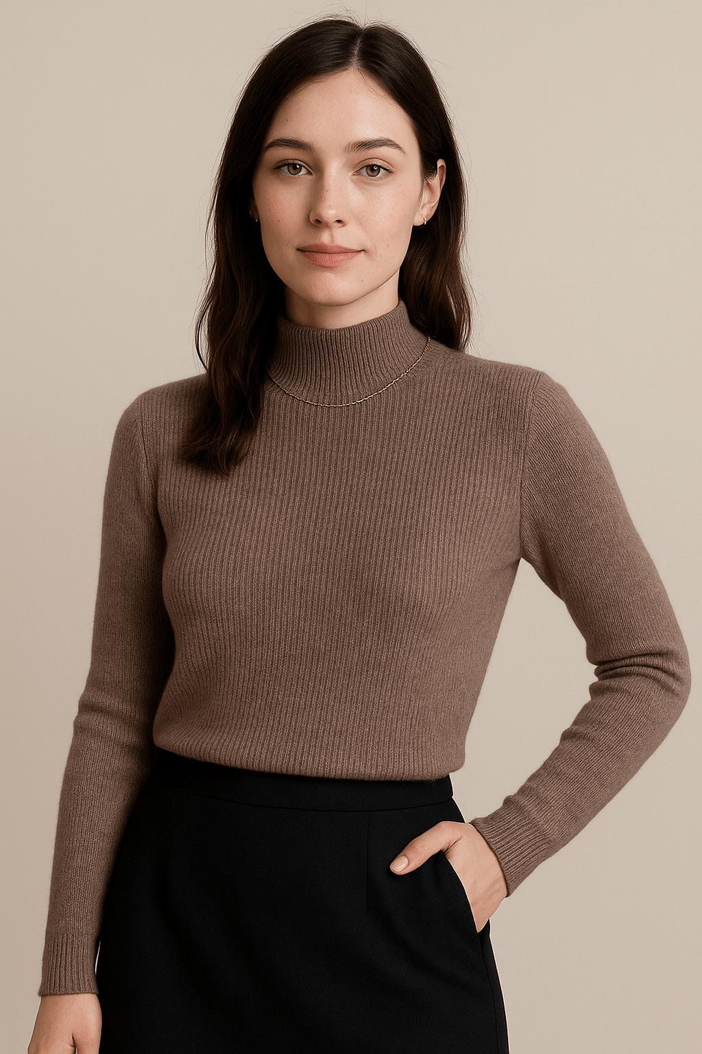 Knit Half Turtleneck